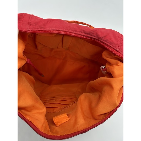 baggallini Red Nylon Zip Close Tote Pockets Bag Crossbody Luggage Handle Sleeve - Picture 6 of 9